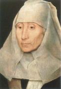 Hans Memling Portrait of an old Woman oil